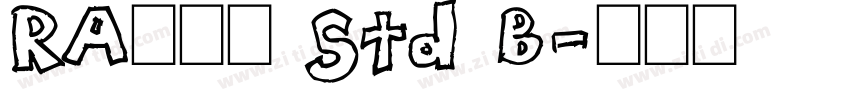 RA花胡蝶 Std B字体转换